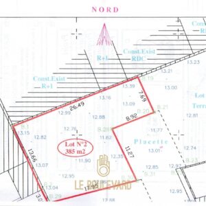 Terrain 385m² à Sidi Achour Nabeul