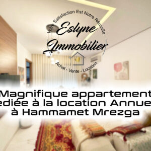 Magnifique appartement de type S+1 Vu sur piscine Hammamet Mrezga