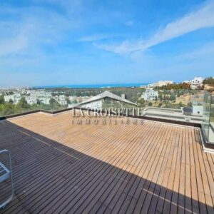 Appartement S+3 vue sur mer à Gammarth