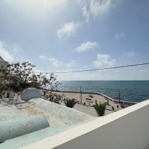 Étage de villa meublé vue sur mer à Beni Khiar plage