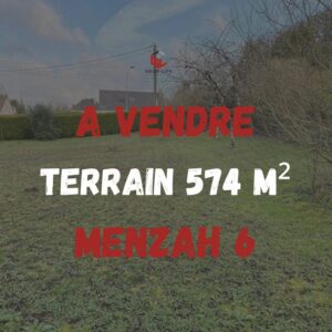 Terrain qui fait le coin à Menzah 6